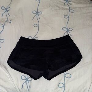 lululemon athletica Black Camo Athletic Shorts
